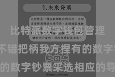 比特派数字钱包管理 用户不错把柄我方捏有的数字钞票采选相应的导入式样