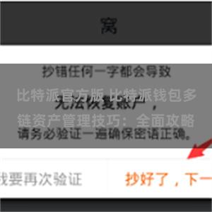 比特派官方版 比特派钱包多链资产管理技巧：全面攻略