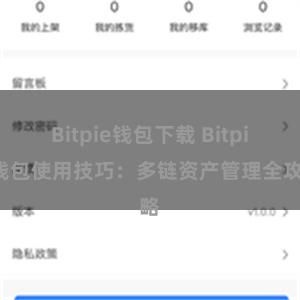 Bitpie钱包下载 Bitpie钱包使用技巧：多链资产管理全攻略