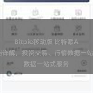 Bitpie移动版 比特派APP功能详解，投资交易、行情数据一站式服务