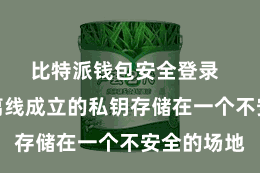 比特派钱包安全登录  要是您将离线成立的私钥存储在一个不安全的场地