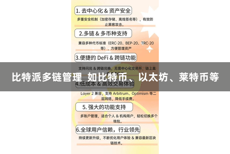 比特派多链管理  如比特币、以太坊、莱特币等